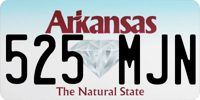 AR license plate 525MJN