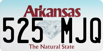 AR license plate 525MJQ