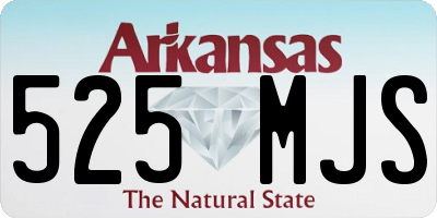 AR license plate 525MJS