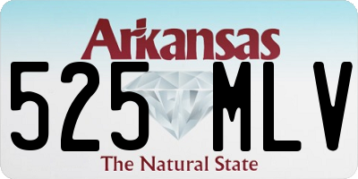 AR license plate 525MLV