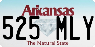 AR license plate 525MLY