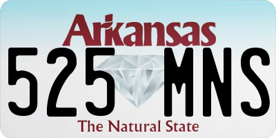 AR license plate 525MNS