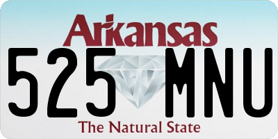 AR license plate 525MNU