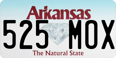 AR license plate 525MOX