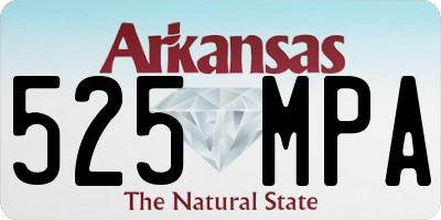 AR license plate 525MPA