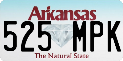 AR license plate 525MPK