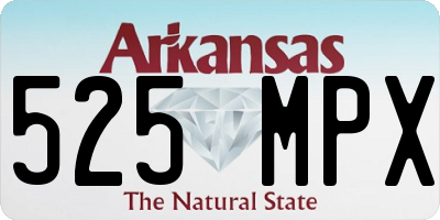 AR license plate 525MPX