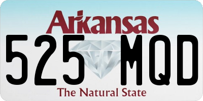 AR license plate 525MQD