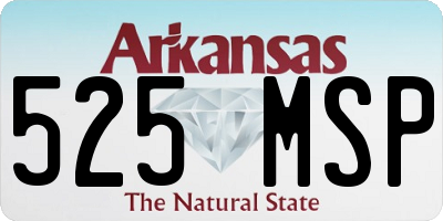 AR license plate 525MSP