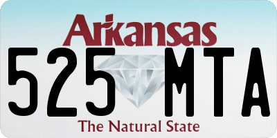 AR license plate 525MTA