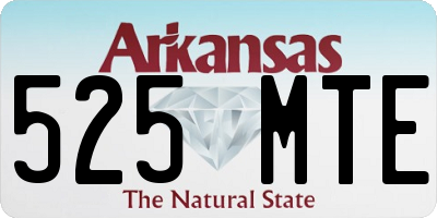 AR license plate 525MTE