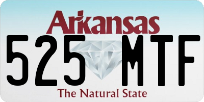 AR license plate 525MTF