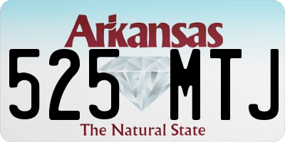 AR license plate 525MTJ
