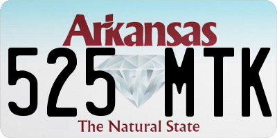 AR license plate 525MTK