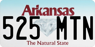 AR license plate 525MTN