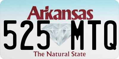 AR license plate 525MTQ