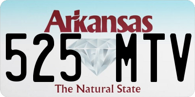 AR license plate 525MTV