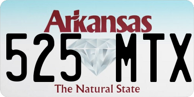 AR license plate 525MTX