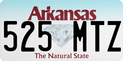 AR license plate 525MTZ
