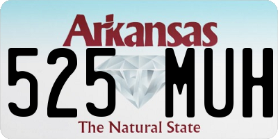 AR license plate 525MUH