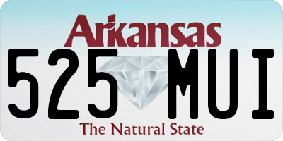 AR license plate 525MUI
