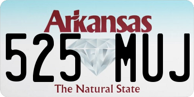 AR license plate 525MUJ