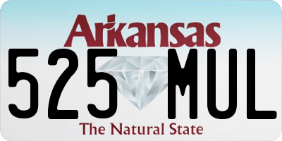 AR license plate 525MUL