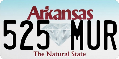 AR license plate 525MUR