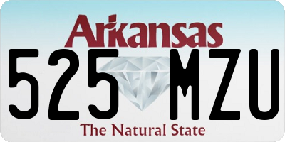 AR license plate 525MZU