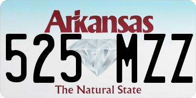 AR license plate 525MZZ