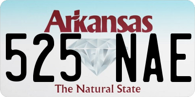 AR license plate 525NAE