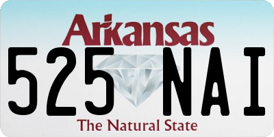 AR license plate 525NAI