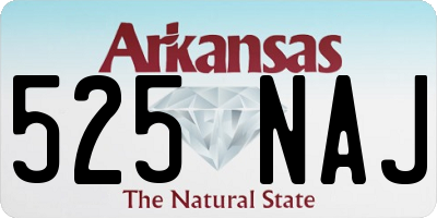AR license plate 525NAJ