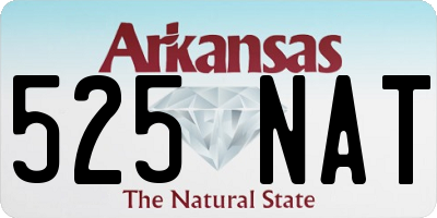 AR license plate 525NAT