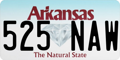 AR license plate 525NAW