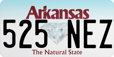 AR license plate 525NEZ