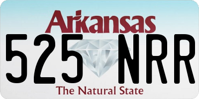 AR license plate 525NRR