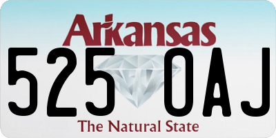 AR license plate 525OAJ