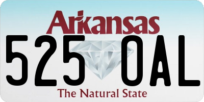 AR license plate 525OAL