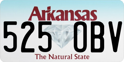 AR license plate 525OBV