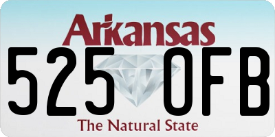 AR license plate 525OFB