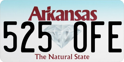 AR license plate 525OFE