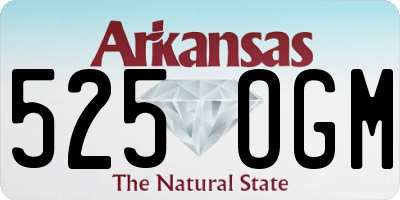 AR license plate 525OGM