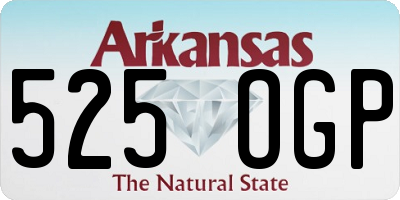 AR license plate 525OGP