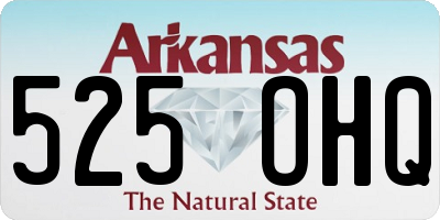 AR license plate 525OHQ