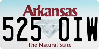 AR license plate 525OIW