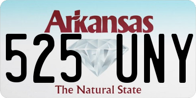 AR license plate 525UNY