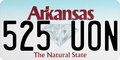 AR license plate 525UON