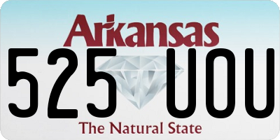 AR license plate 525UOU