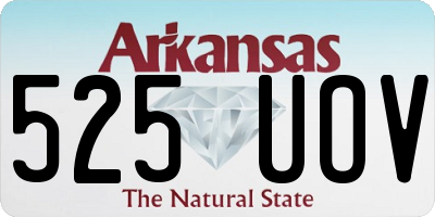 AR license plate 525UOV